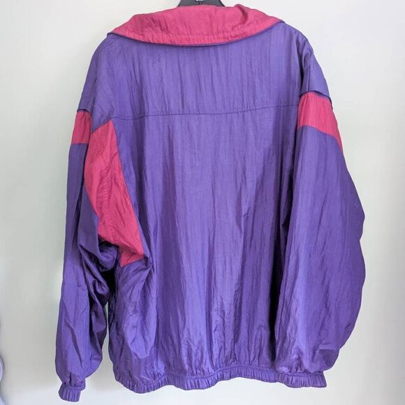 Vintage 80s Venezia Windbreaker Ski Jacket Purple 14/16 - Picture 2 of 3